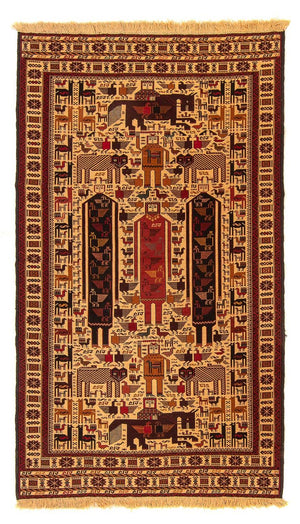 Alfombra Kelim - Oriental - 200 x 122 cm - beige