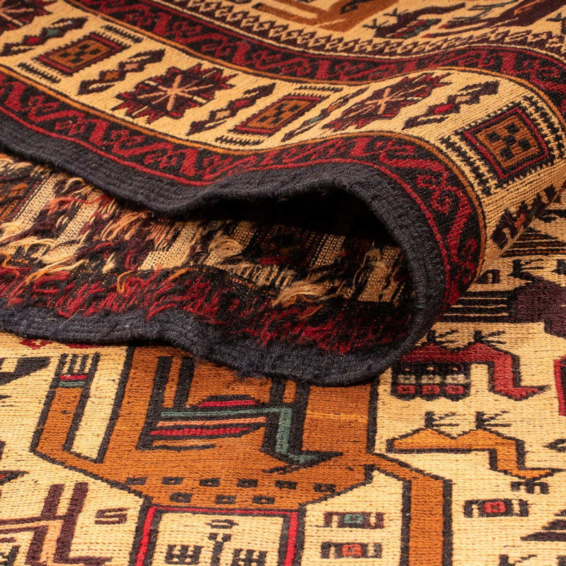 Alfombra Kelim - Oriental - 200 x 122 cm - beige
