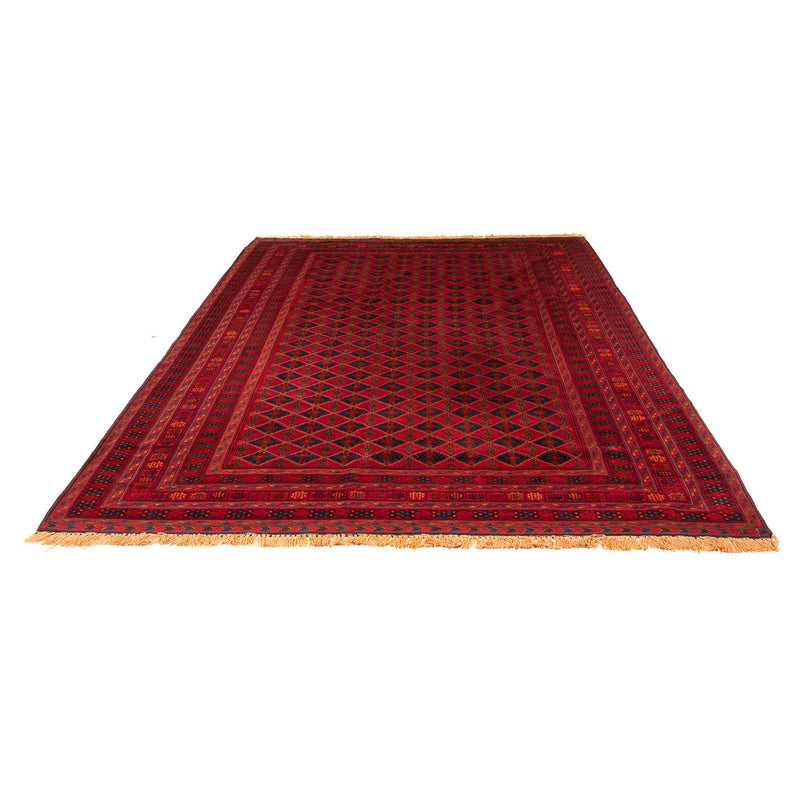 Alfombra afgana - Bukhara - 283 x 208 cm - rojo oscuro
