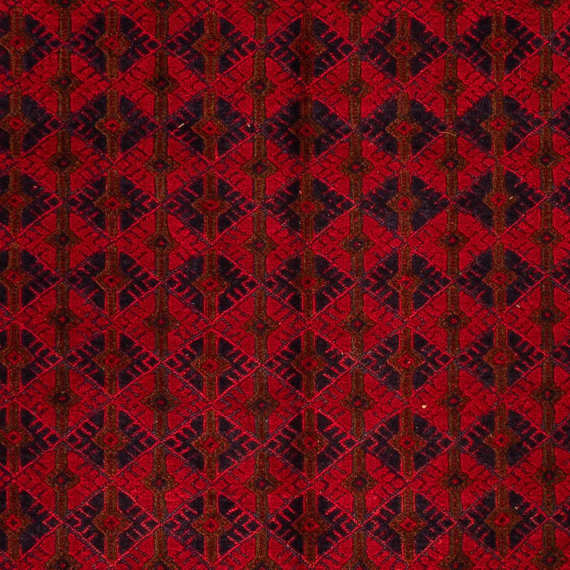 Alfombra Kelim - Oriental - 199 x 141 cm - rojo oscuro