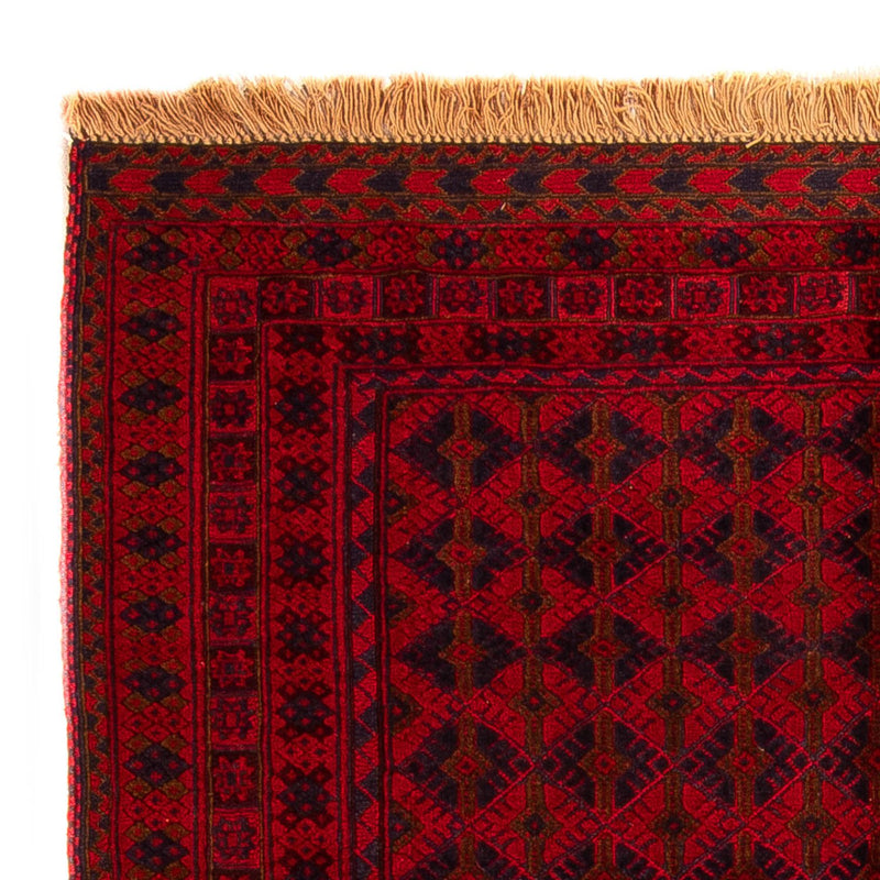 Alfombra Kelim - Oriental - 199 x 141 cm - rojo oscuro