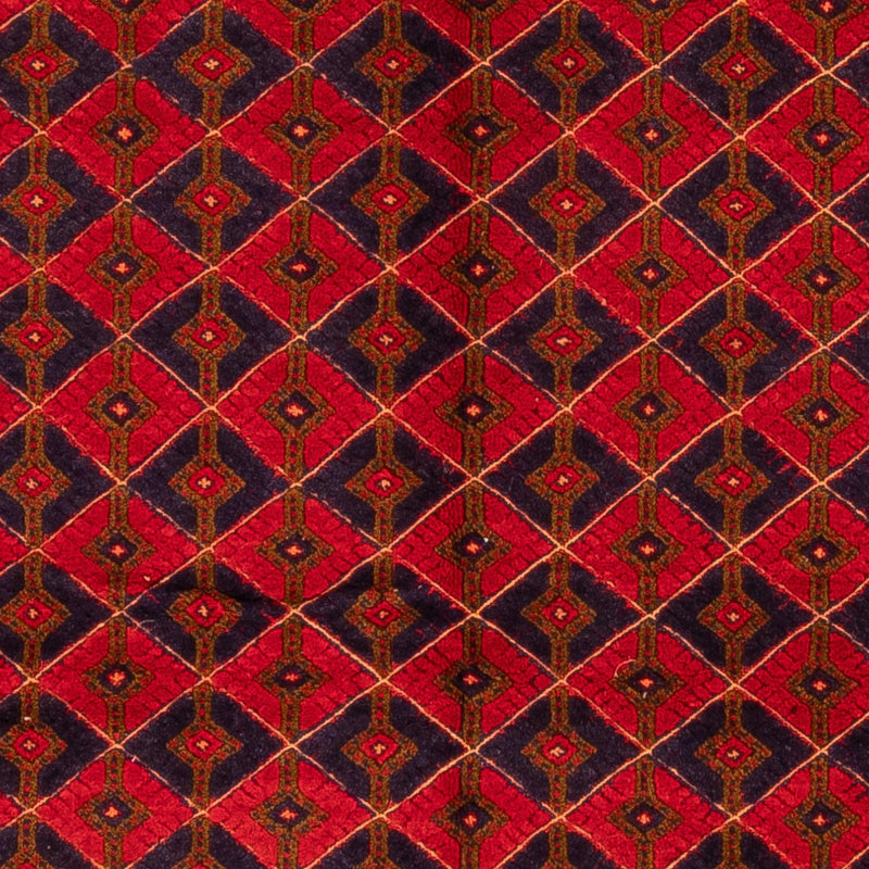 Alfombra Kelim - Oriental - 198 x 151 cm - rojo oscuro