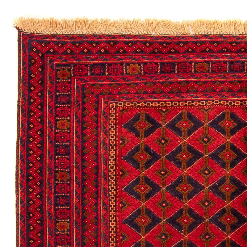 Alfombra Kelim - Oriental - 198 x 151 cm - rojo oscuro