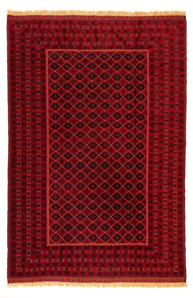 Alfombra Kelim - Oriental - 289 x 205 cm - rojo oscuro