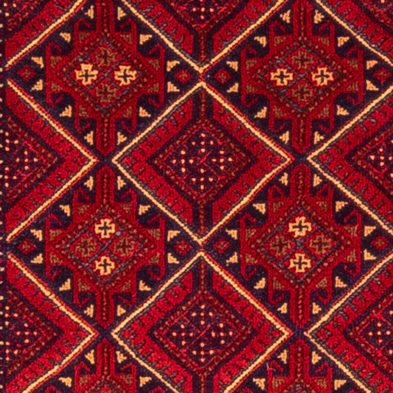 Alfombra de pasillo Alfombra Kelim - Oriental - 279 x 81 cm - rojo oscuro