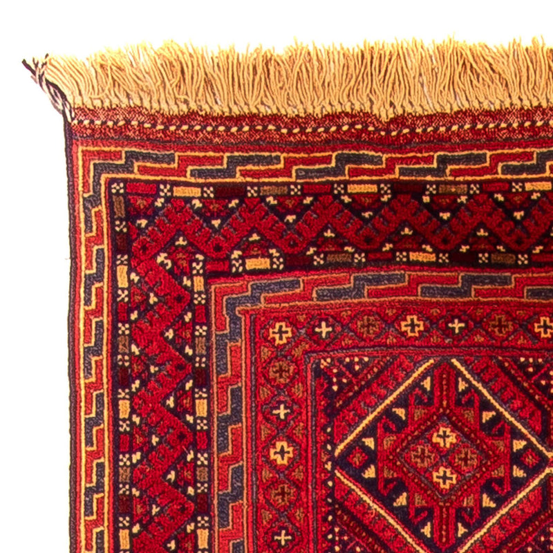Alfombra de pasillo Alfombra Kelim - Oriental - 279 x 81 cm - rojo oscuro