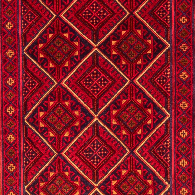 Alfombra de pasillo Alfombra Kelim - Oriental - 280 x 69 cm - rojo oscuro