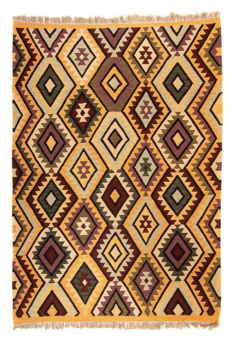 Alfombra Kelim - Splash - 193 x 154 cm - multicolor