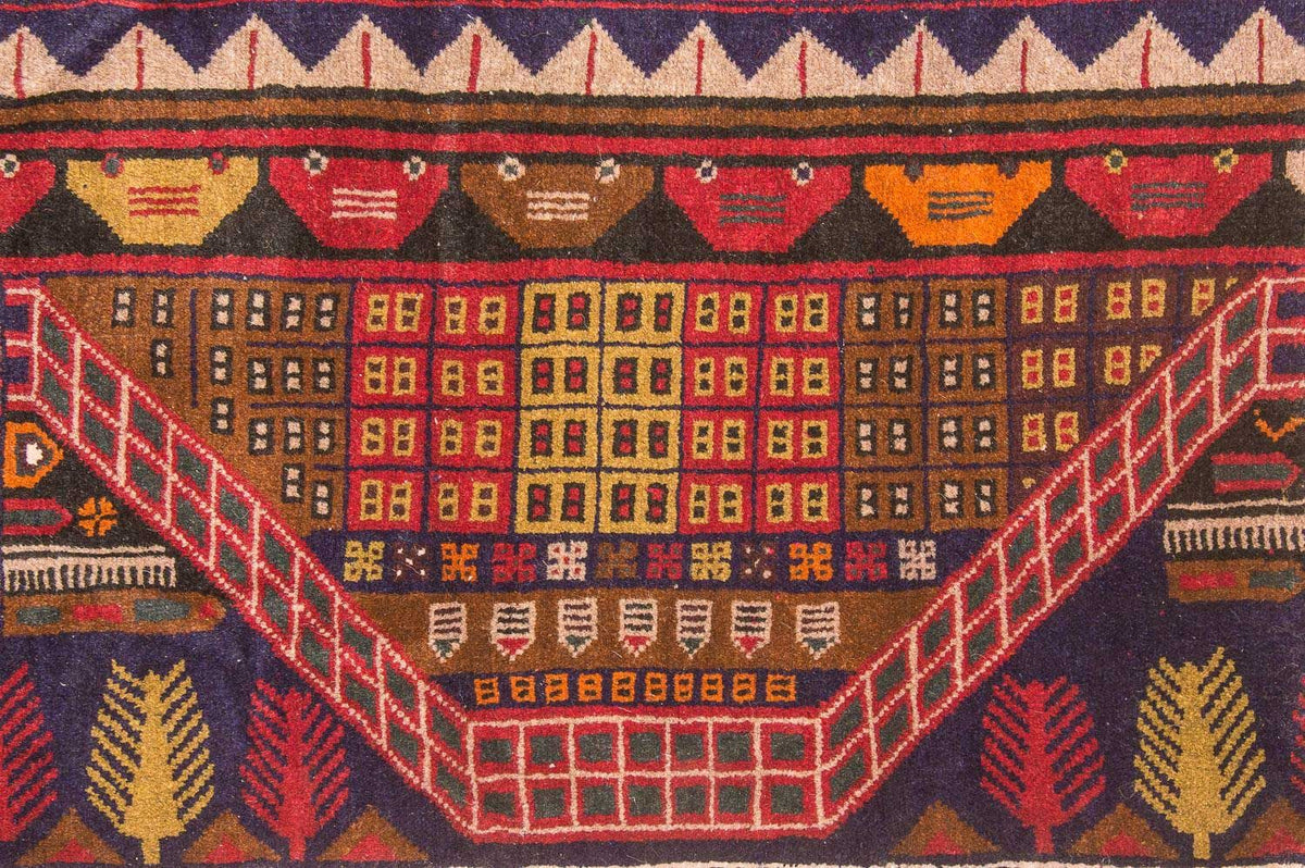 Alfombra Belutsch - 140 x 85 cm - multicolor