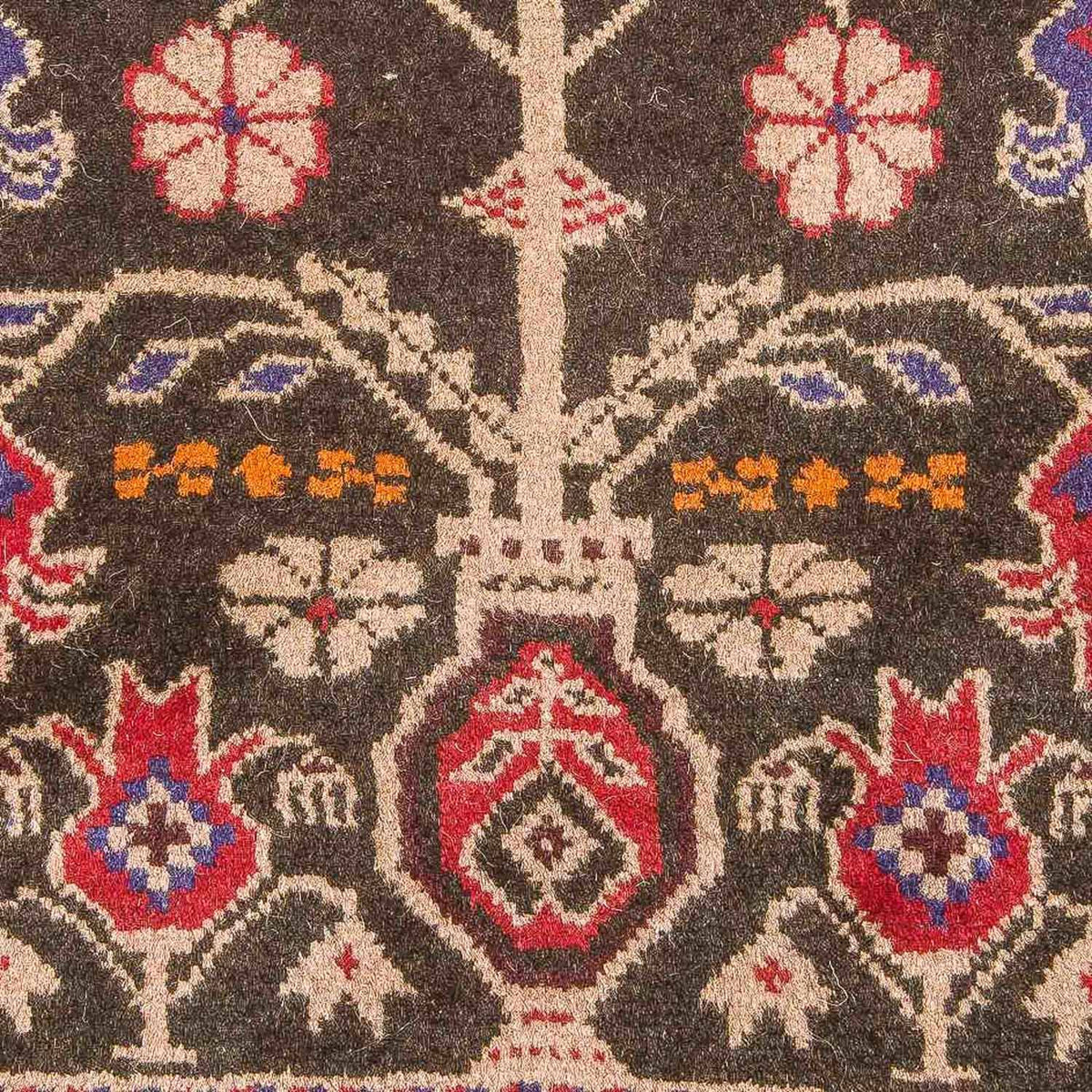 Alfombra Belutsch - 133 x 77 cm - marrón