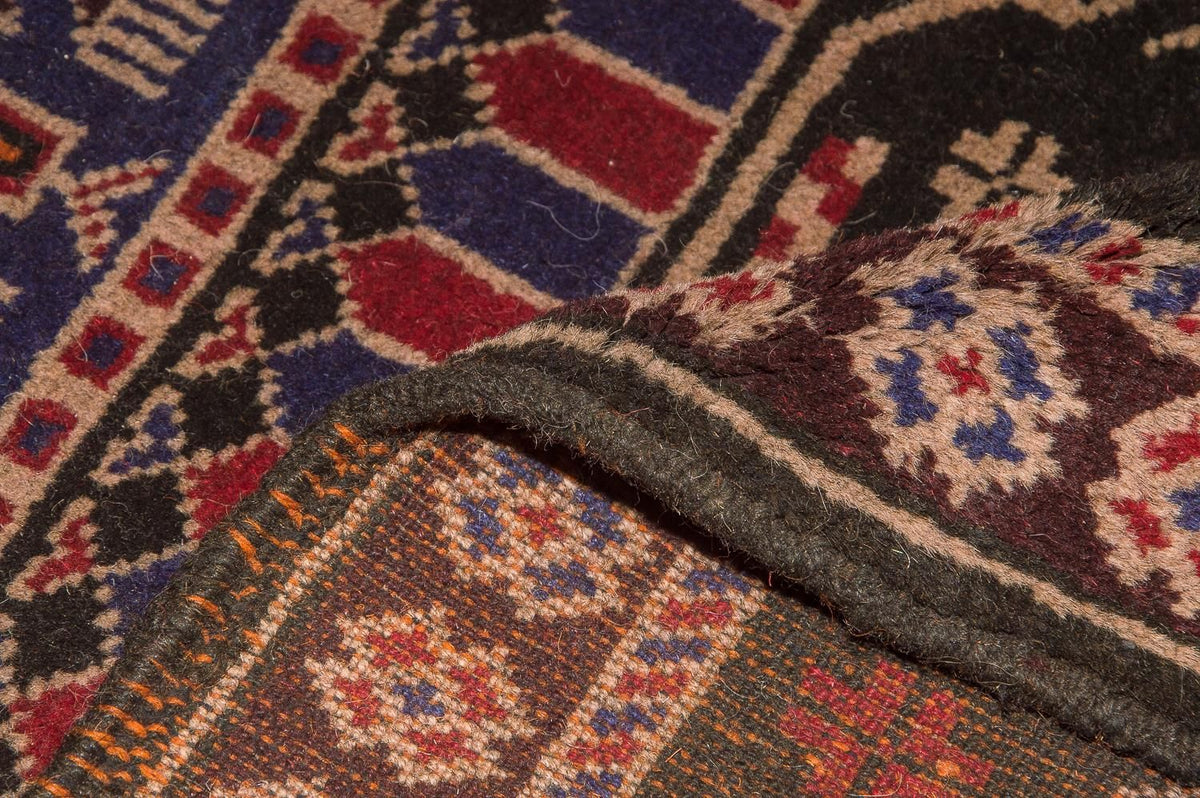 Alfombra Belutsch - 133 x 77 cm - marrón