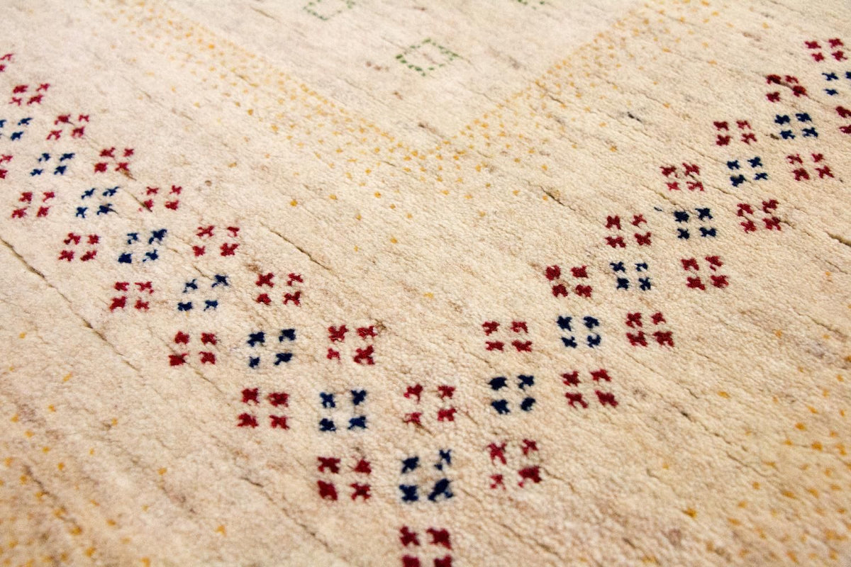 Alfombra Gabbeh - Loribaft Persa - 400 x 300 cm - beige