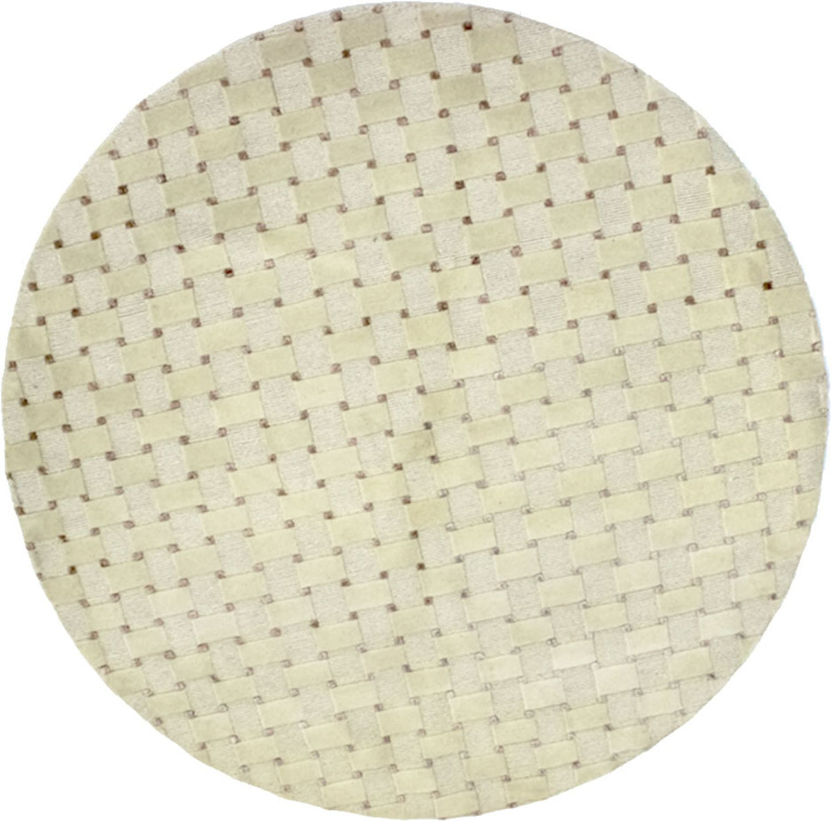 Alfombra de Nepal redondo  - 150 x 150 cm - beige
