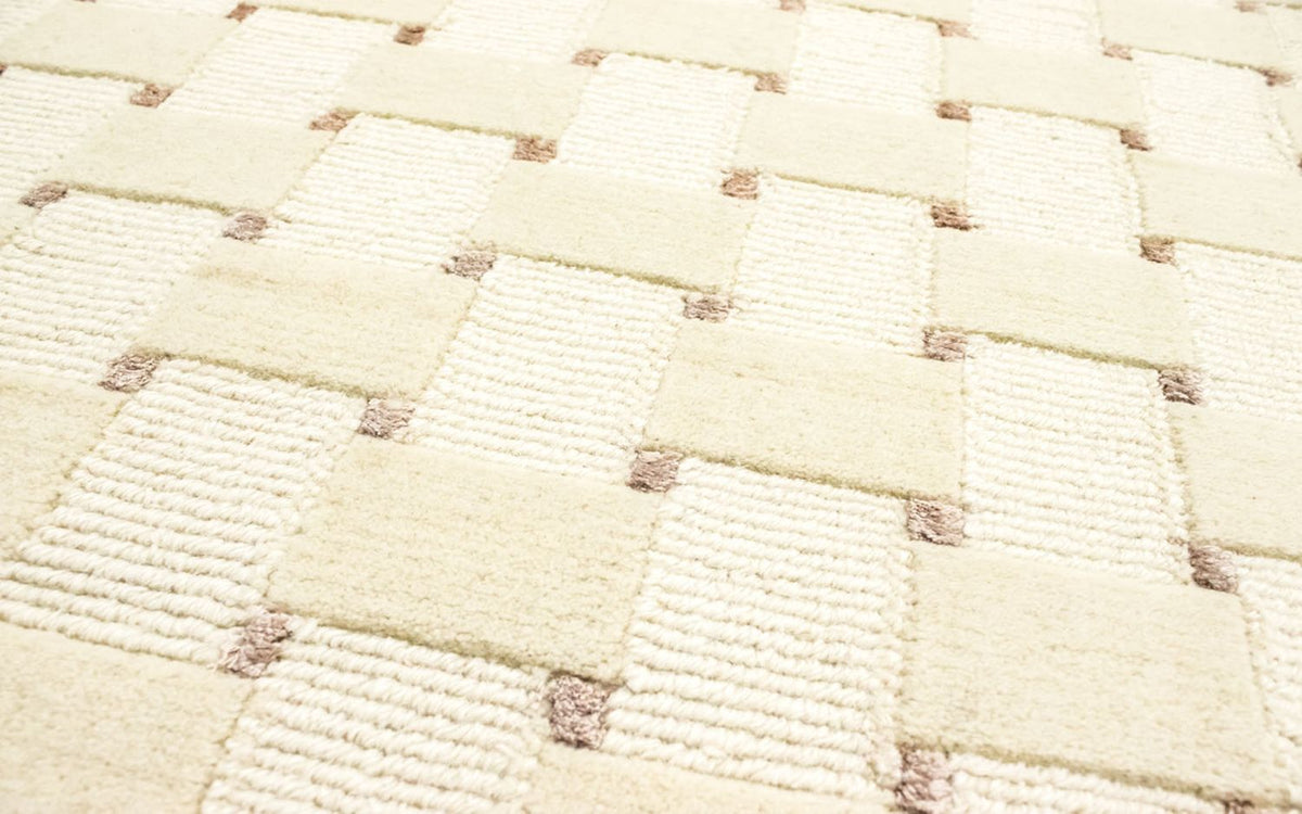 Alfombra de Nepal redondo  - 150 x 150 cm - beige