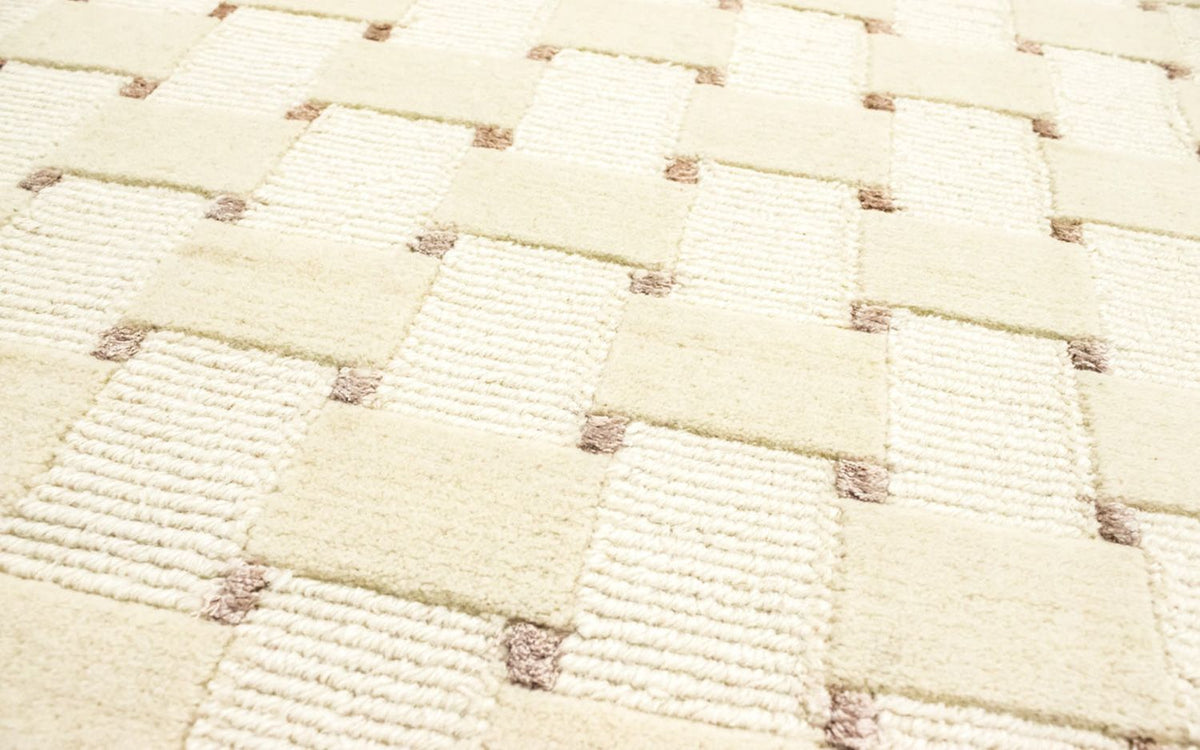 Alfombra de pasillo Alfombra de Nepal - 200 x 70 cm - beige