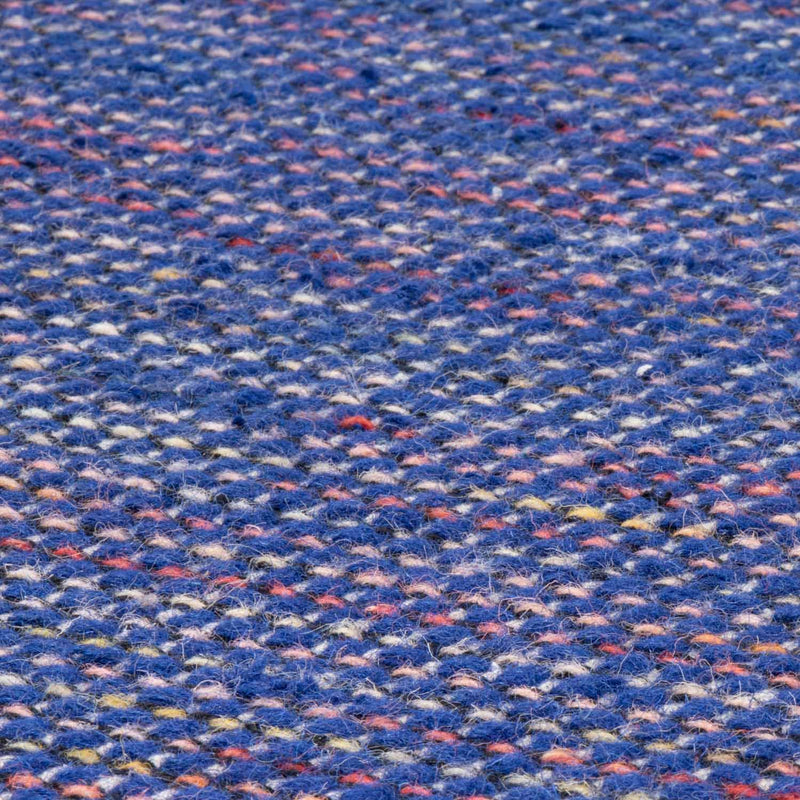 Alfombra Kelim - Tendencia redondo  - 200 x 200 cm - azul