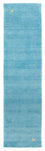 Alfombra de pasillo Alfombra Gabbeh - Indus - 200 x 80 cm - azul claro