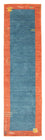 Alfombra de pasillo Alfombra Gabbeh - Indus - 200 x 80 cm - azul
