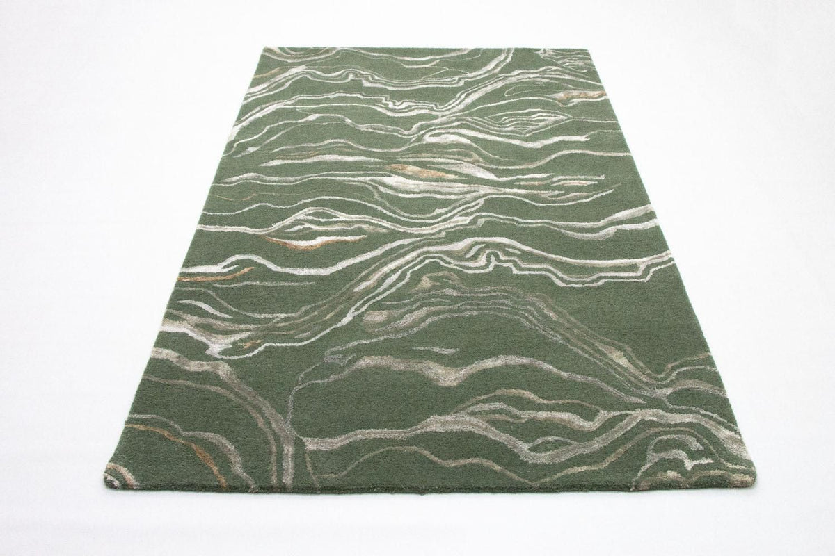 Alfombra de diseño - 242 x 153 cm - verde