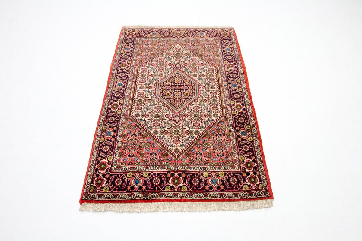 Alfombra persa - Bidjar - 140 x 88 cm - rojo