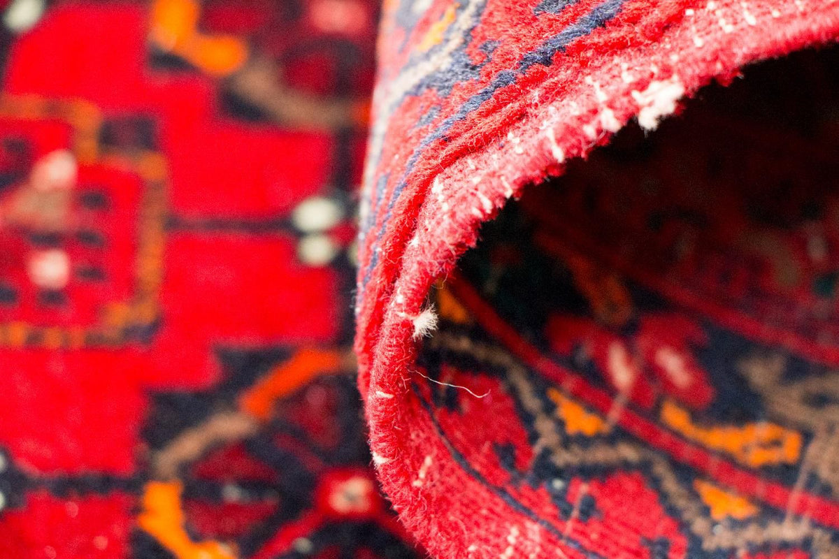 Alfombra de pasillo Alfombra afgana - Bukhara - 257 x 83 cm - rojo