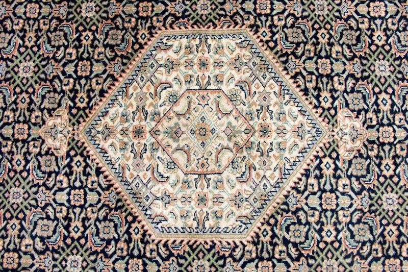 Alfombra persa - Bidjar - 248 x 196 cm - azul oscuro