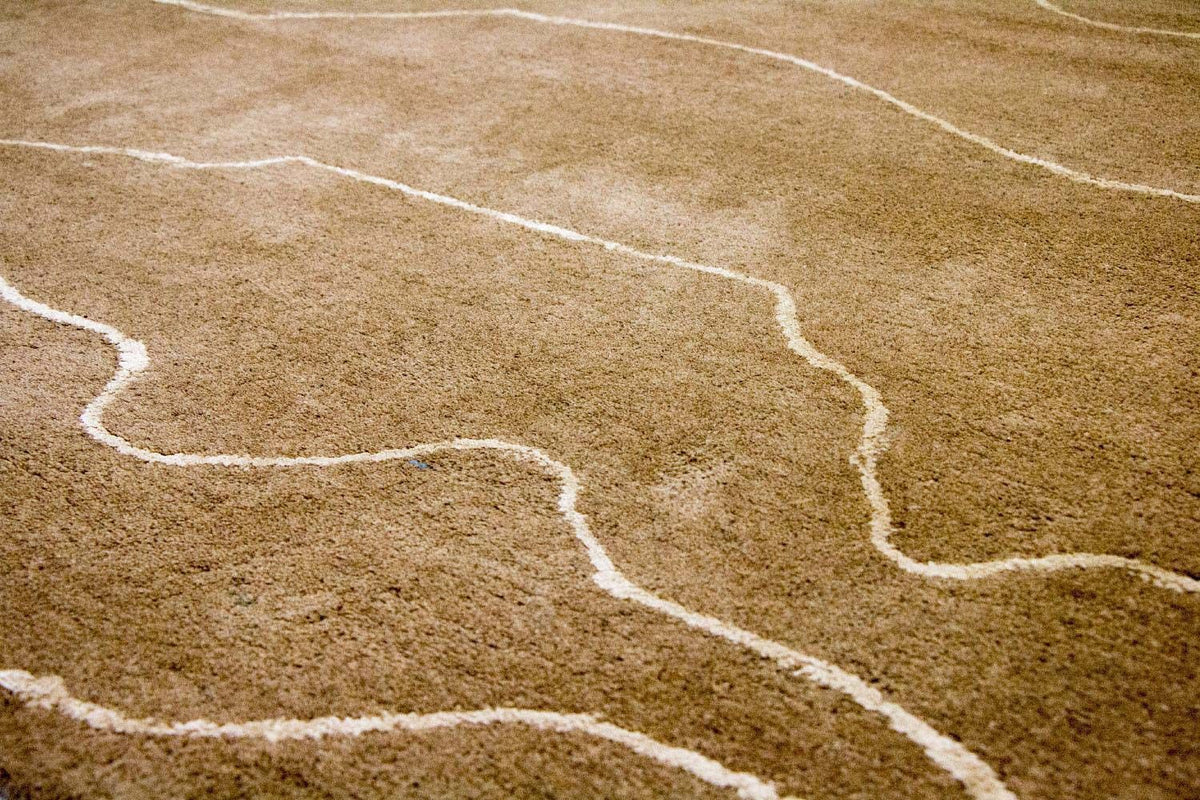 Alfombra de diseño - 240 x 151 cm - marrón