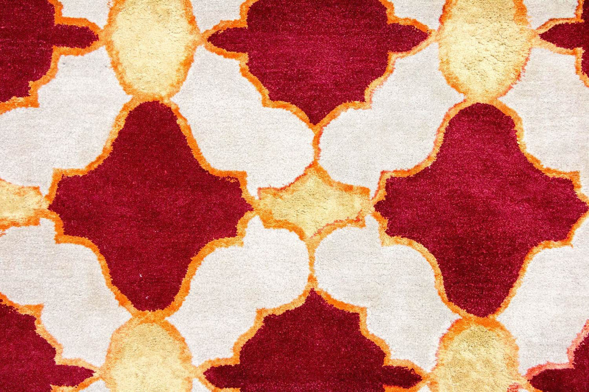 Alfombra de lana - 243 x 152 cm - beige