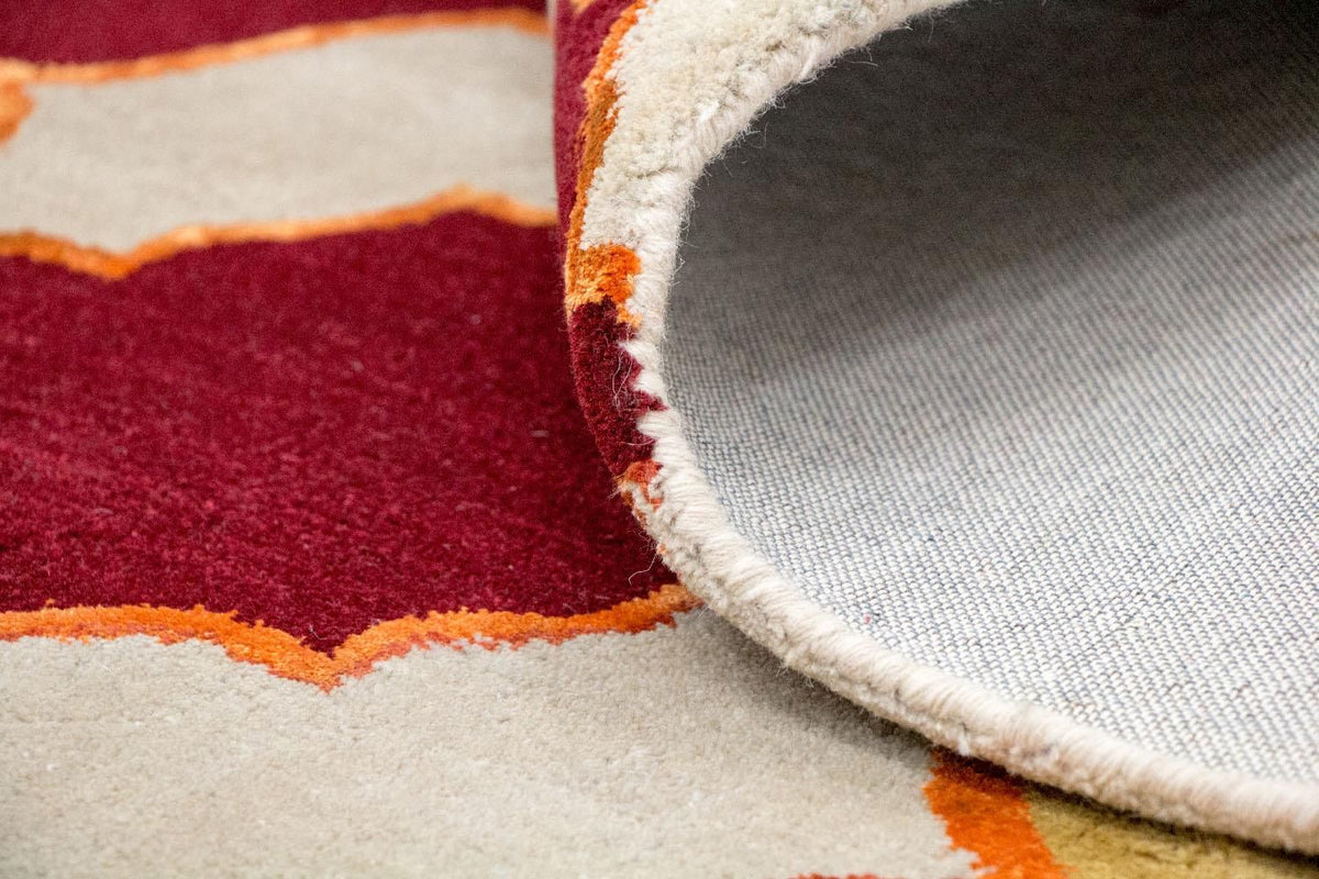 Alfombra de lana - 243 x 152 cm - beige