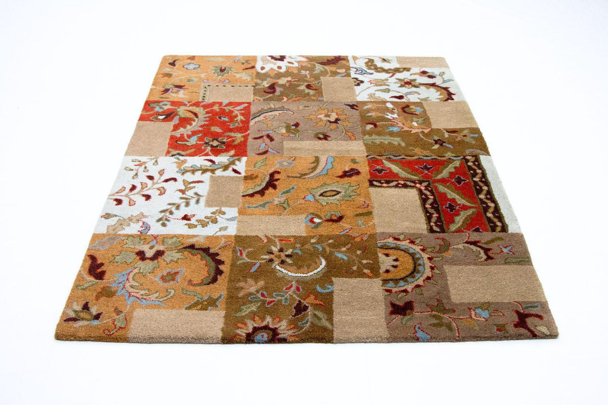 Alfombra de lana - 189 x 136 cm - multicolor