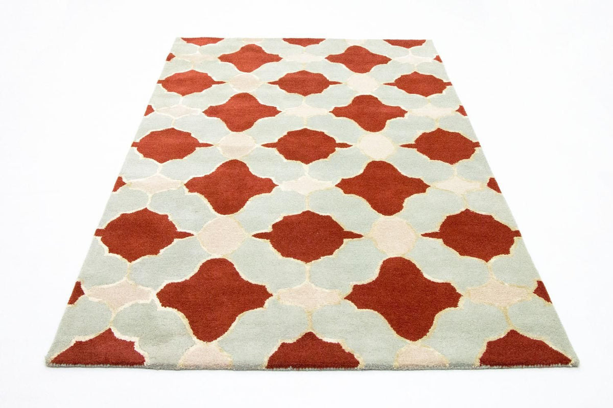 Alfombra de lana - 244 x 152 cm - beige