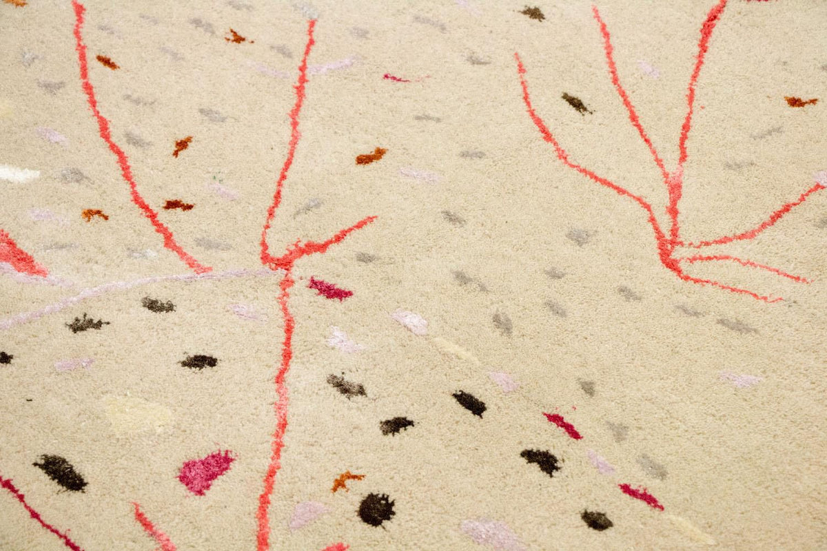 Alfombra de diseño - 244 x 155 cm - beige