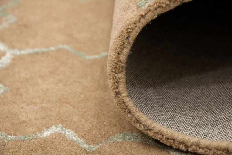Alfombra de lana - 244 x 155 cm - beige