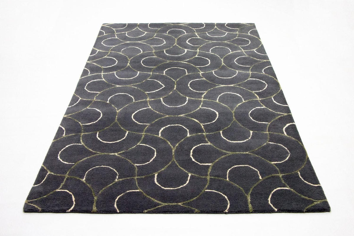 Alfombra de diseño - 242 x 152 cm - azul