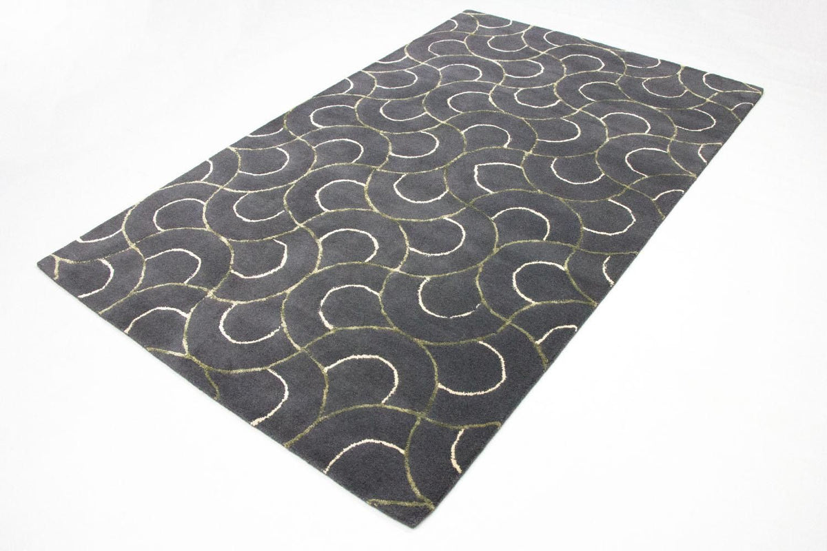 Alfombra de diseño - 242 x 152 cm - azul