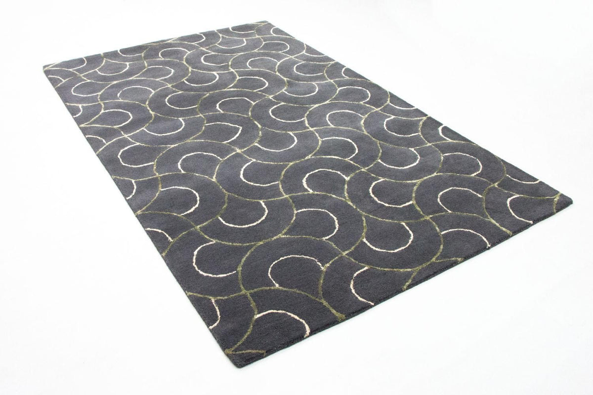 Alfombra de diseño - 242 x 152 cm - azul