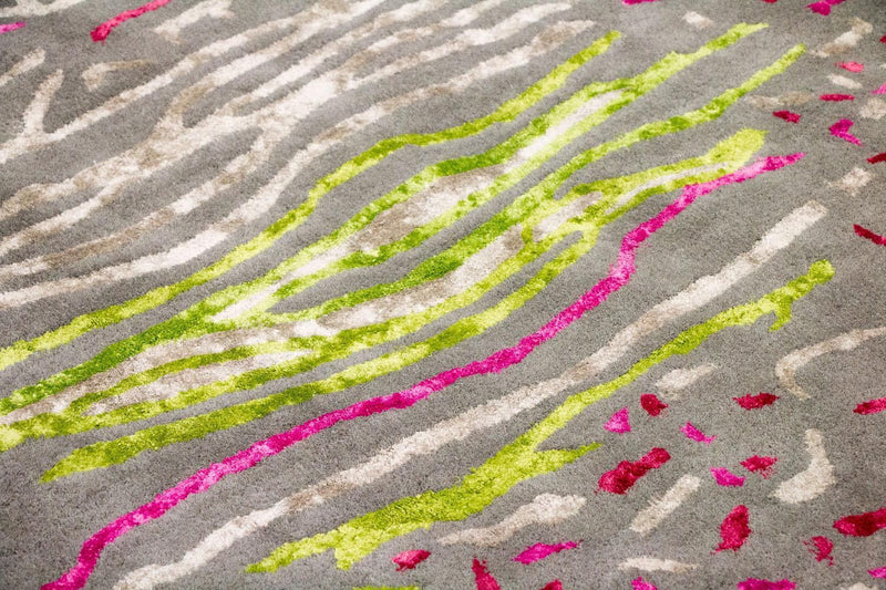 Alfombra de diseño - 245 x 143 cm - gris