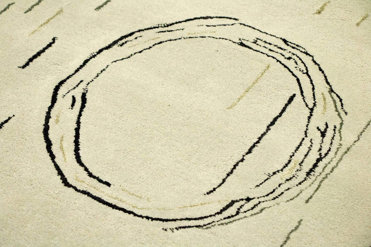 Alfombra de diseño - 245 x 153 cm - plata