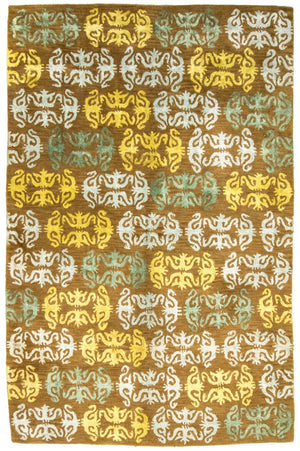 Alfombra de diseño - 263 x 181 cm - marrón