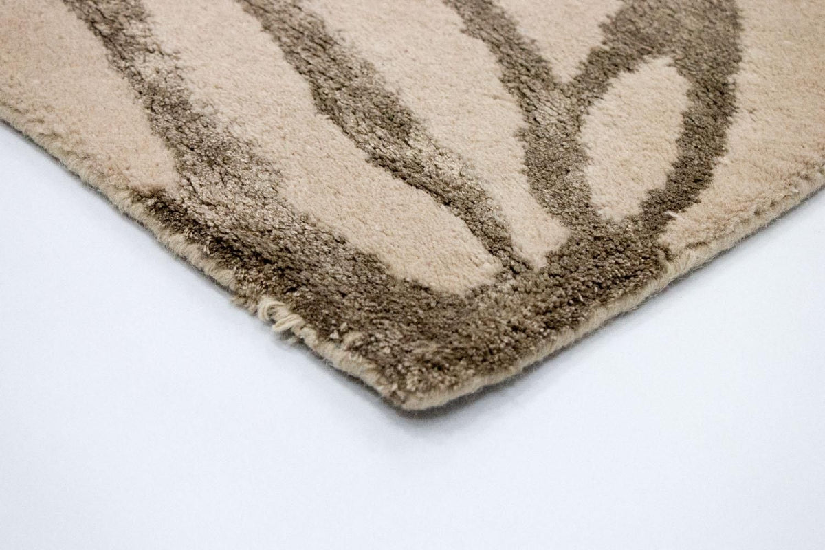 Alfombra de diseño - 196 x 135 cm - beige