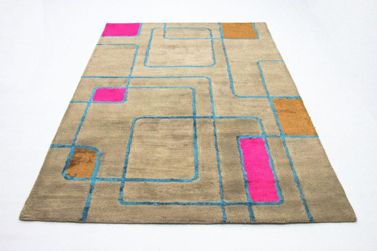 Alfombra de diseño - 239 x 152 cm - multicolor