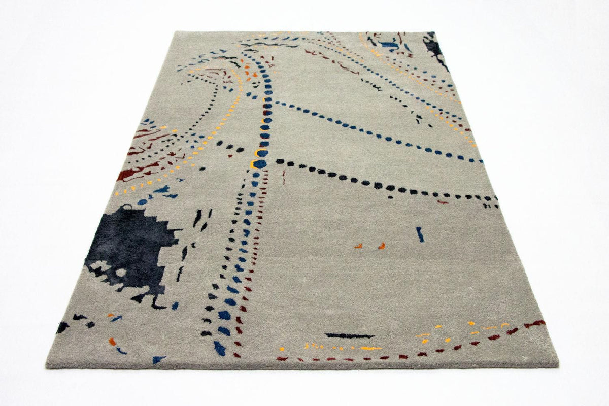 Alfombra de diseño - 242 x 155 cm - marrón