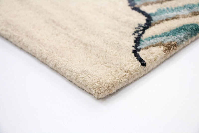 Alfombra de diseño - 243 x 153 cm - beige