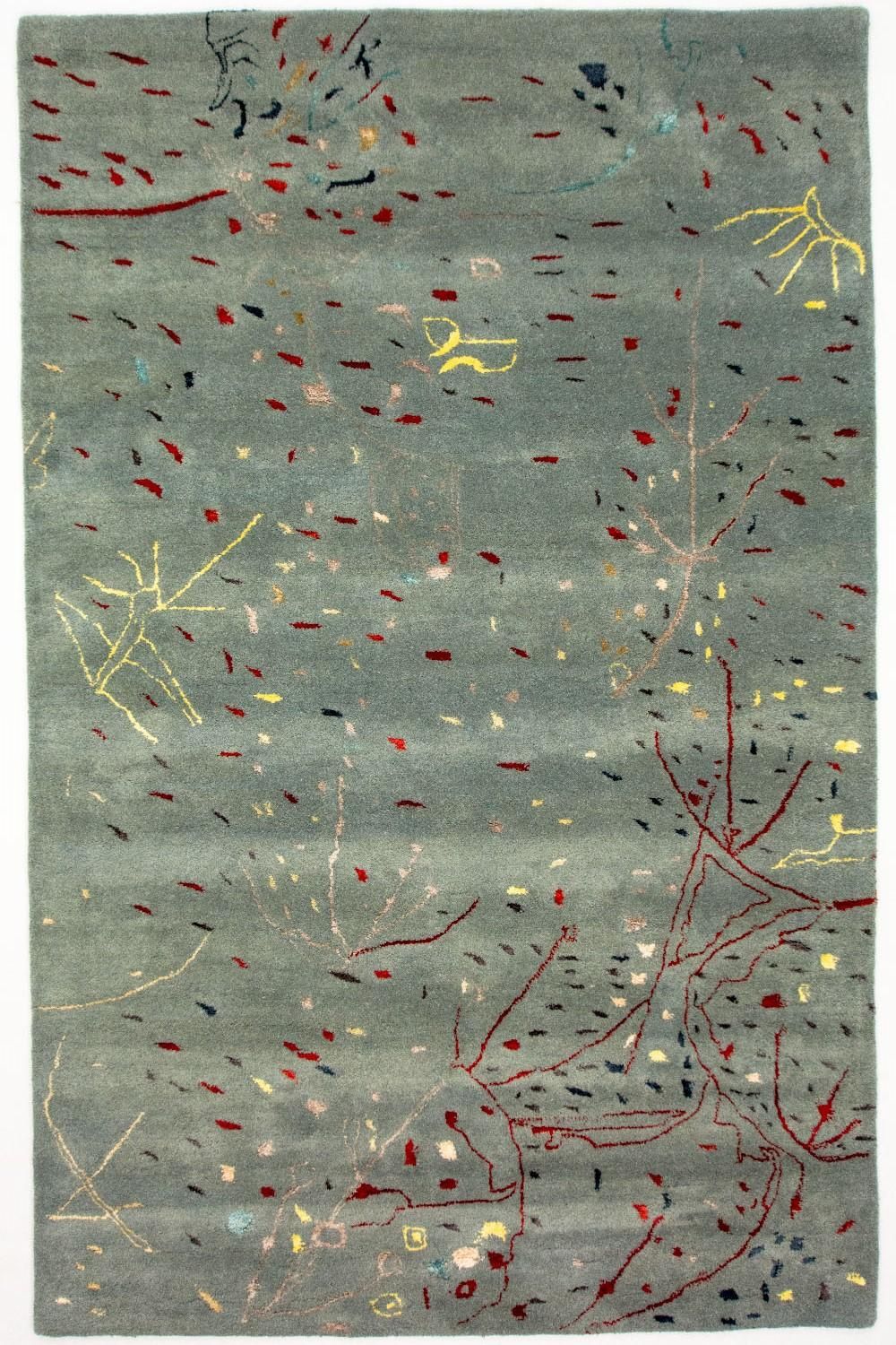 Alfombra de diseño - 243 x 156 cm - azul claro