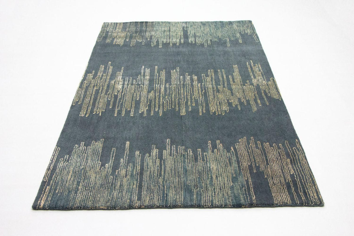Alfombra de diseño - 246 x 154 cm - azul