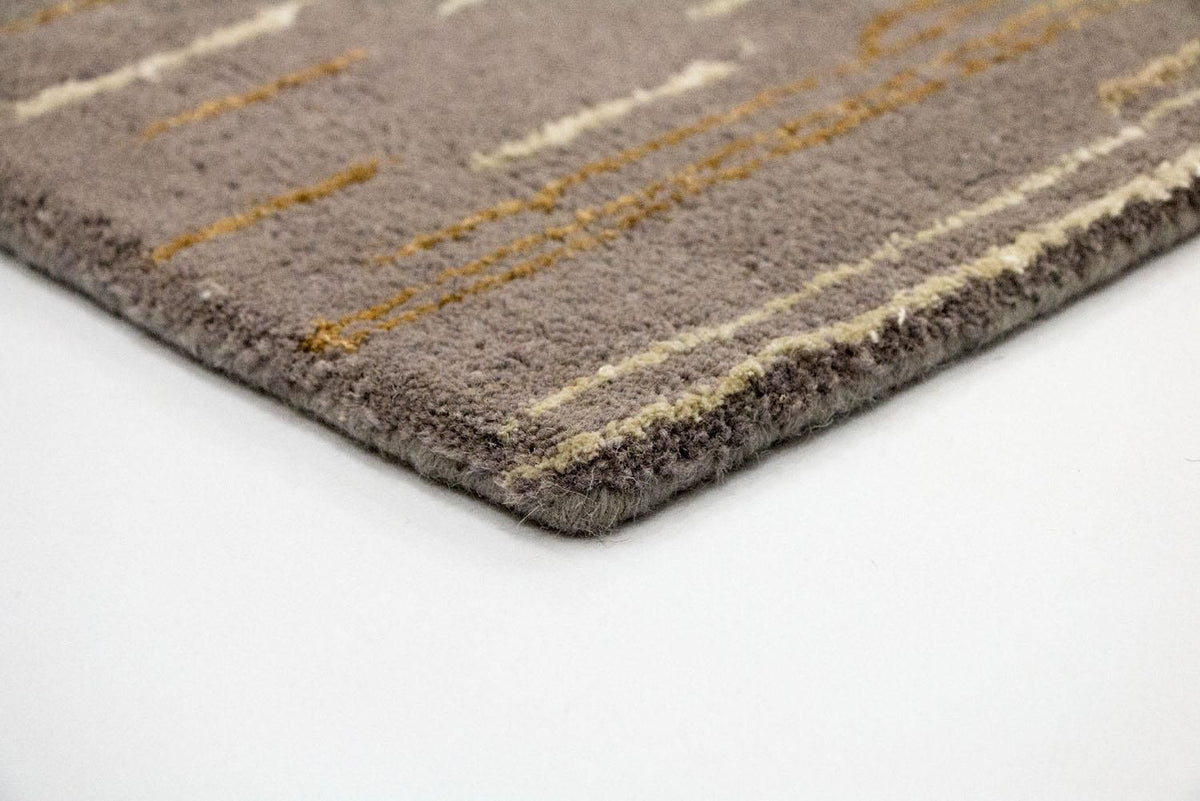 Alfombra de diseño - 242 x 151 cm - marrón