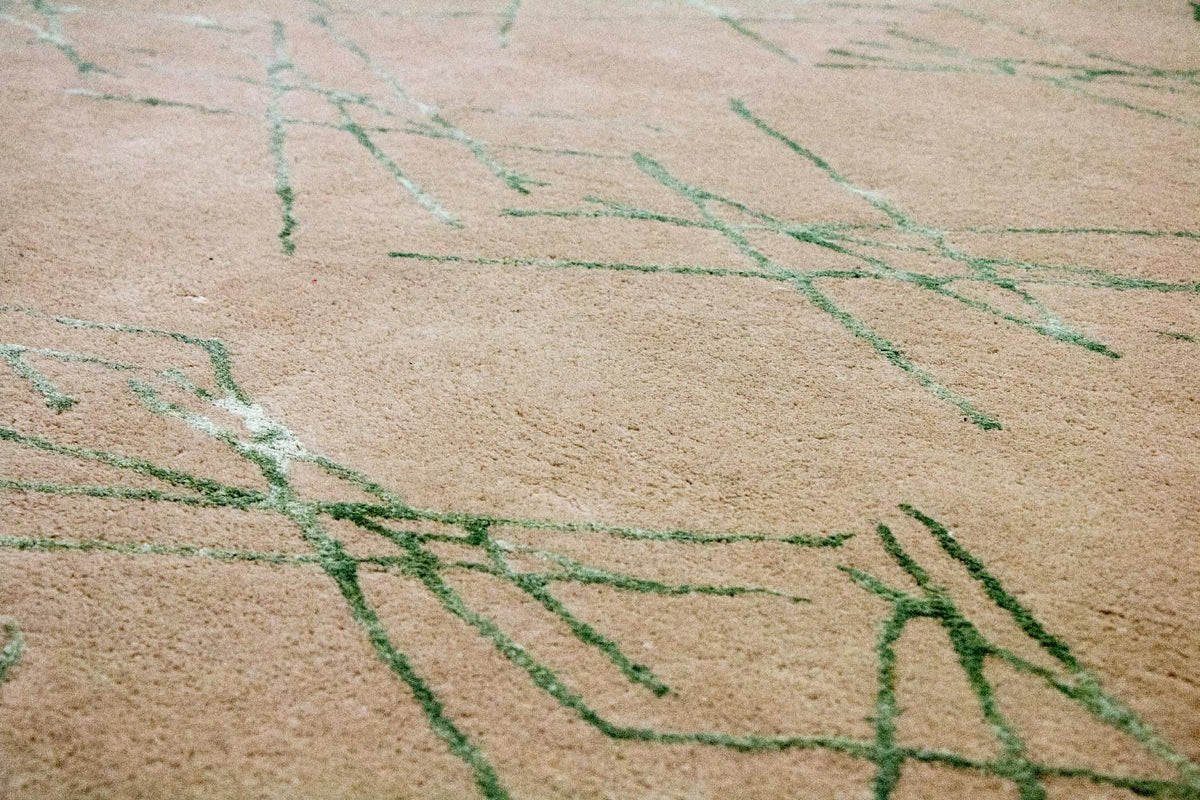 Alfombra de diseño - 198 x 136 cm - beige