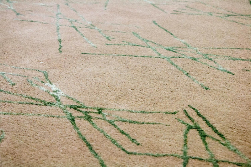 Alfombra de diseño - 198 x 136 cm - beige