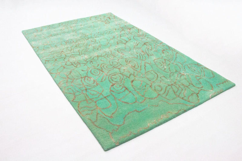 Alfombra de diseño - 244 x 153 cm - turquesa