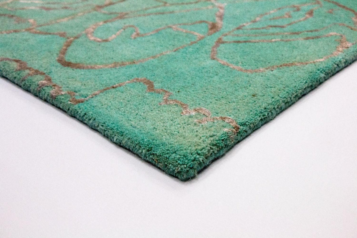 Alfombra de diseño - 244 x 153 cm - turquesa